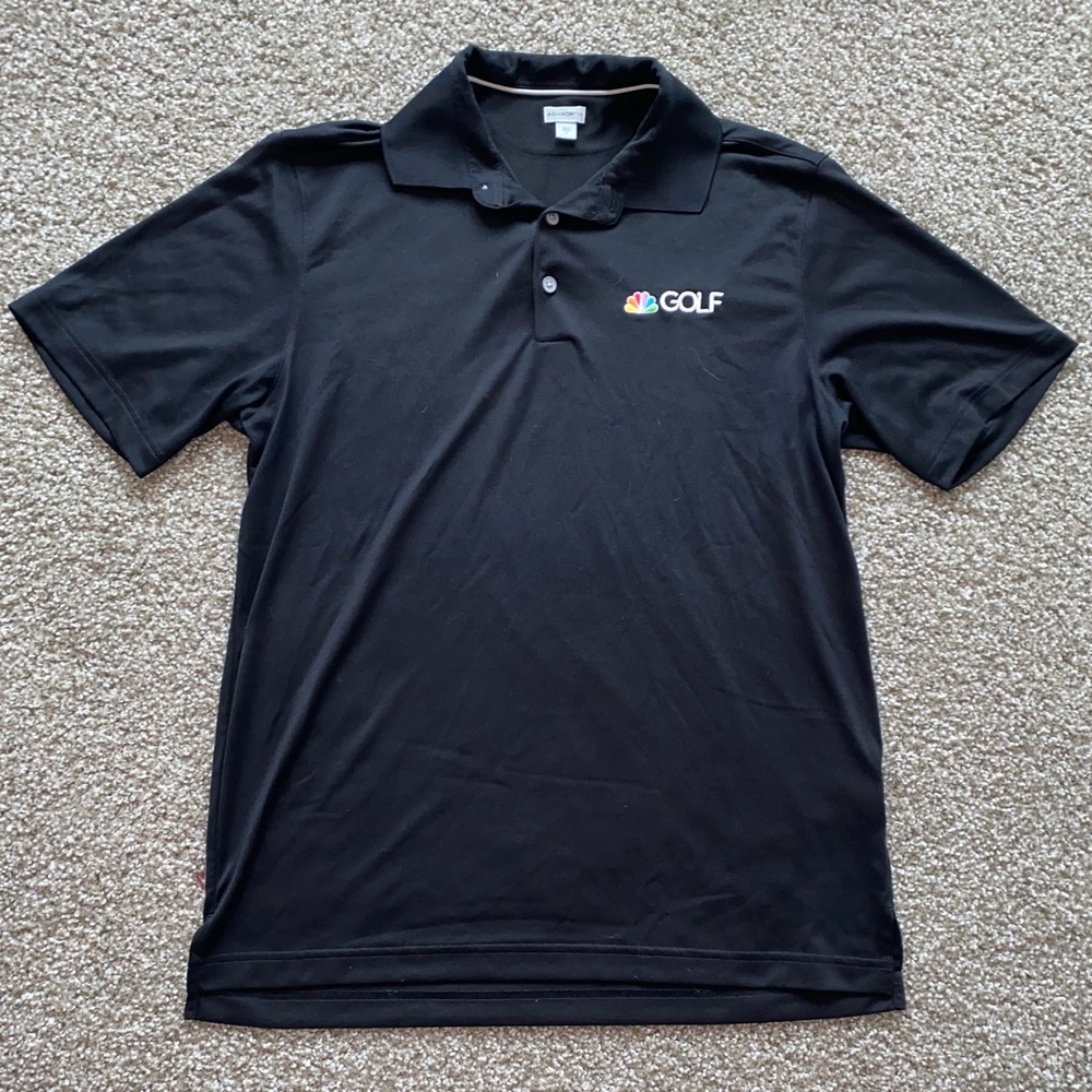 NWOT Ashworth NBC Golf Exclusive Black Polo